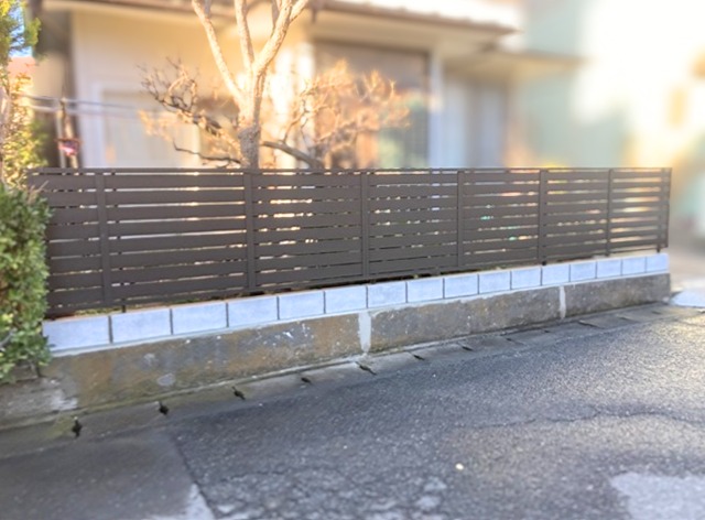 *道路沿いブロック塀の倒壊防止リフォーム事例